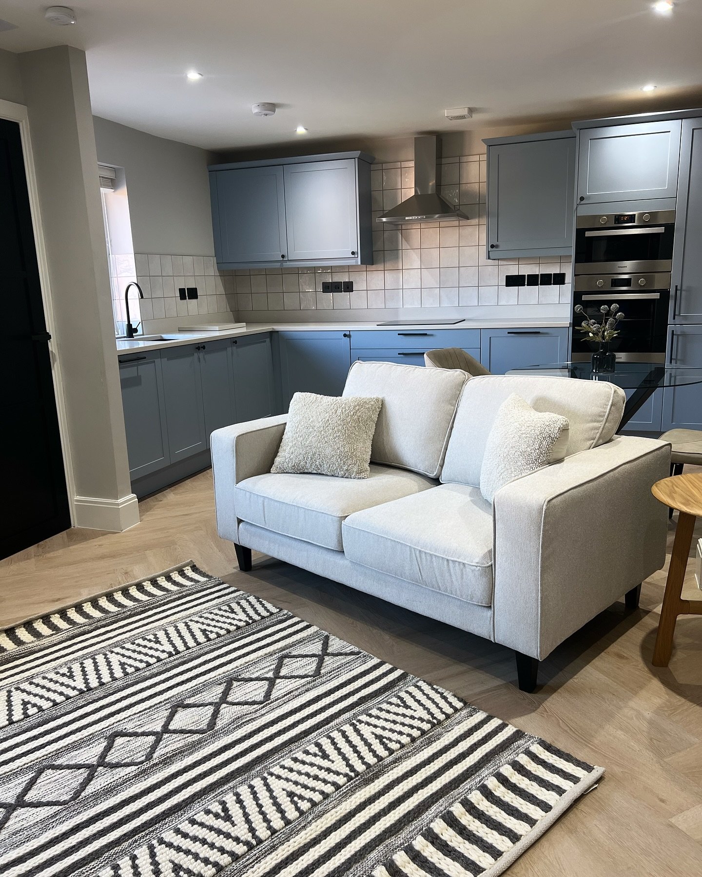 Springfield Lofts living and kitchen